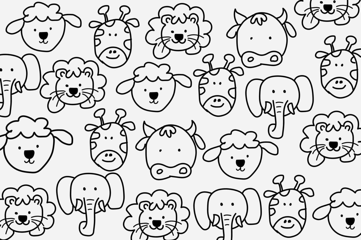 tecknad serie djur vektor