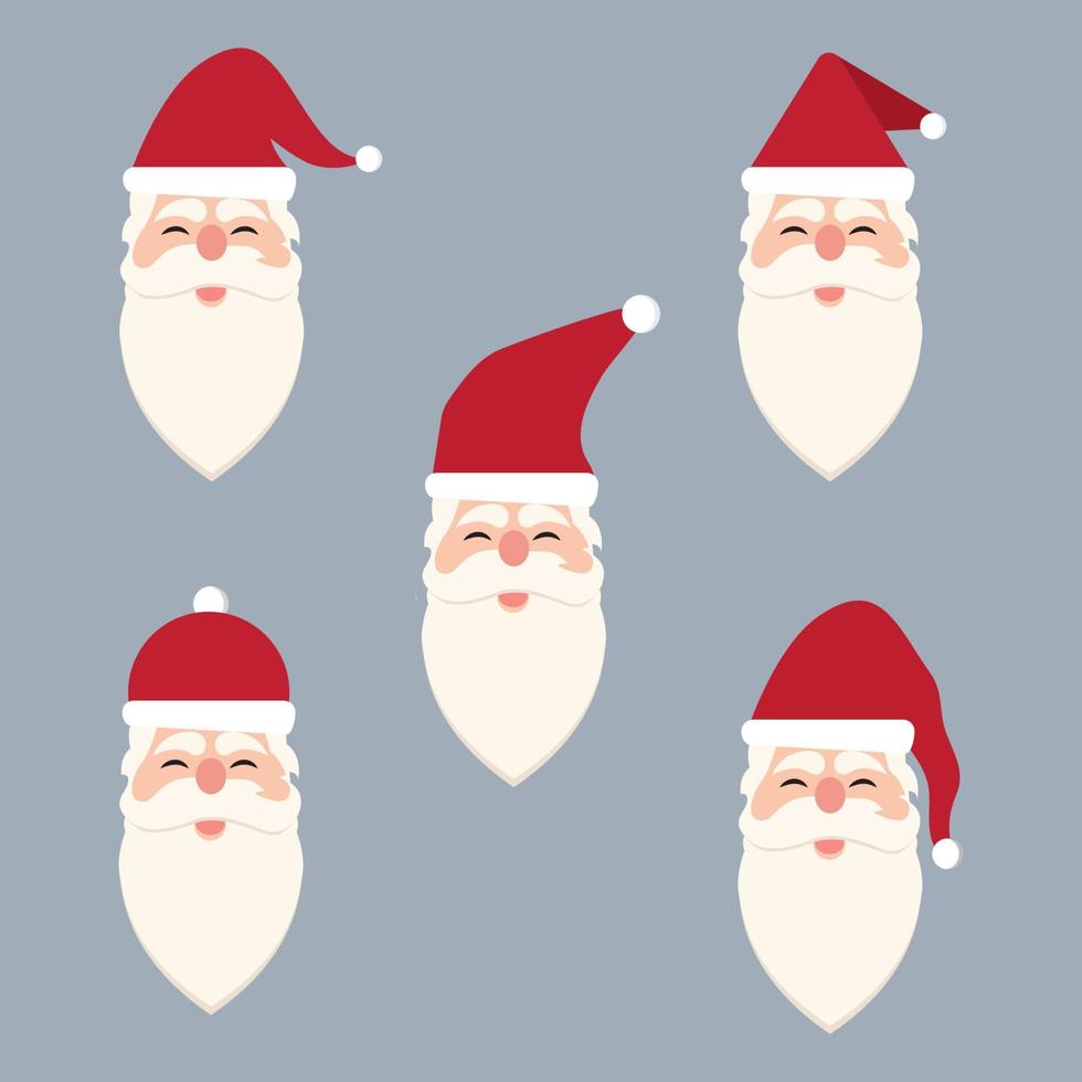 santa claus logotyp och vektor illustration design