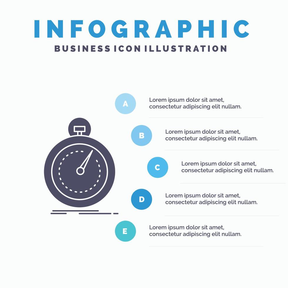 Gjort. snabb. optimering. fart. sport infographics mall för hemsida och presentation. glyf grå ikon med blå infographic stil vektor illustration.