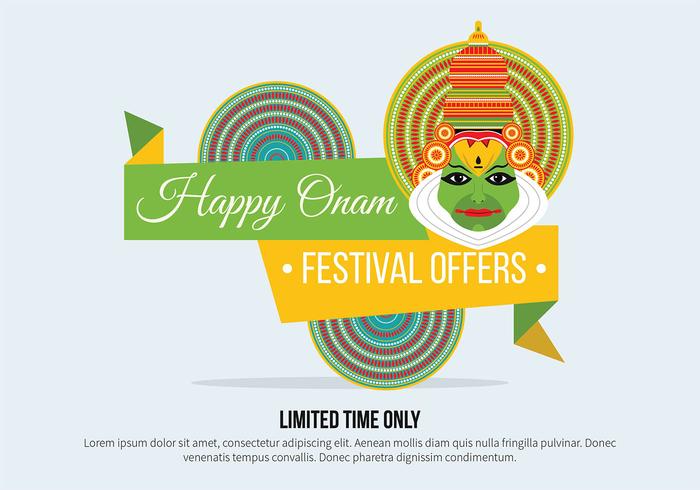 Onam Vector Bakgrund