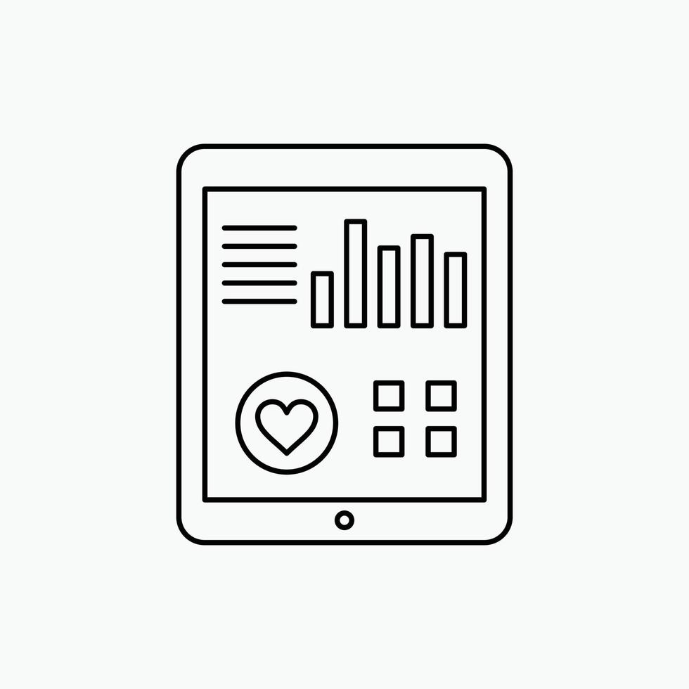 Überwachung. die Gesundheit. Herz. Impuls. Symbol für Patientenberichtszeile. vektor isolierte illustration