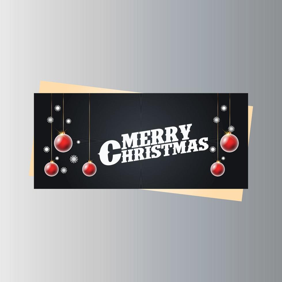 weihnachtsbanner mit eleganter dekoration vektor