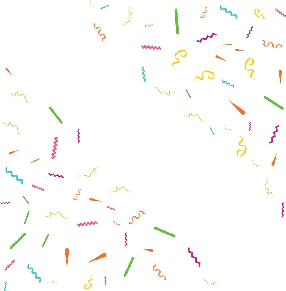 färgrik konfetti. vektor festlig illustration av faller skinande konfetti isolerat på transparent vit bakgrund. Semester dekorativ glitter element för design