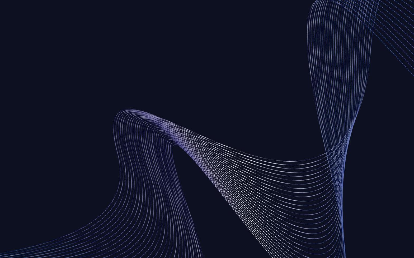 abstrakt blå lutning Färg teknologi linje Vinka bakgrund vektor