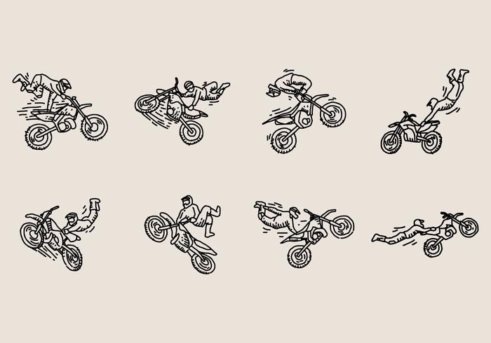 Motocross Freestyle Icon vektor