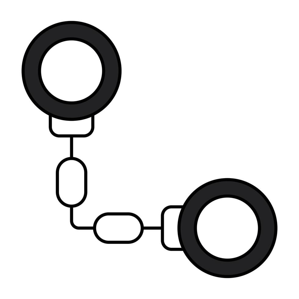 perfekte Designikone von Handschellen vektor