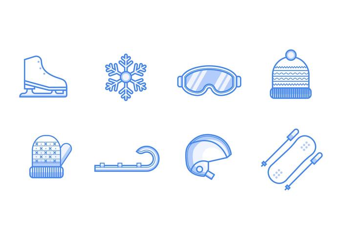 Free Winter Sport Icons Vektor