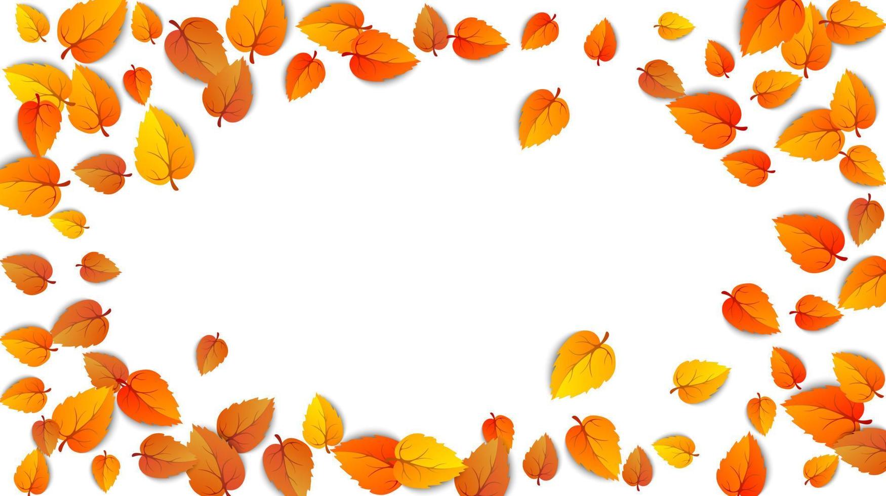 höst oval reklam baner med löv isolerat på vit bakgrund för höst falla försäljning. presentationer ram layout dekorerad blad för handla försäljning eller promo affisch design. vektor illustration
