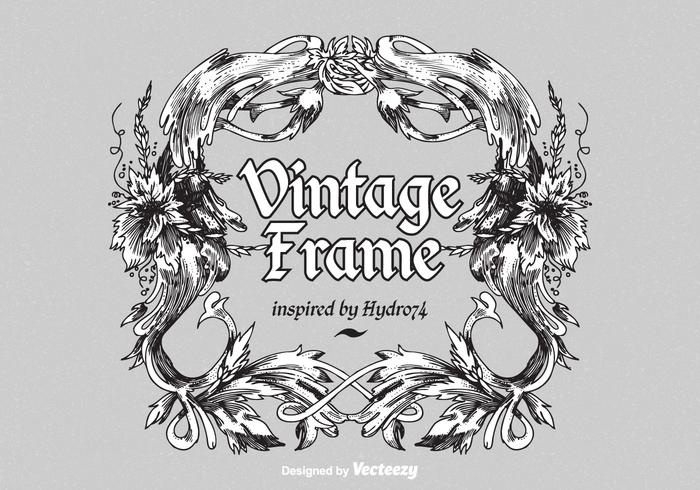 Gratis Vintage Ornate Vector Frame
