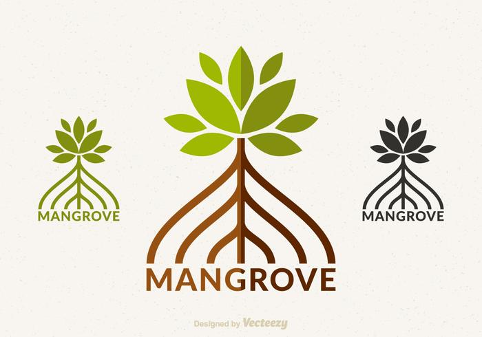 Free Mangrove Vektor-Logo-Design vektor
