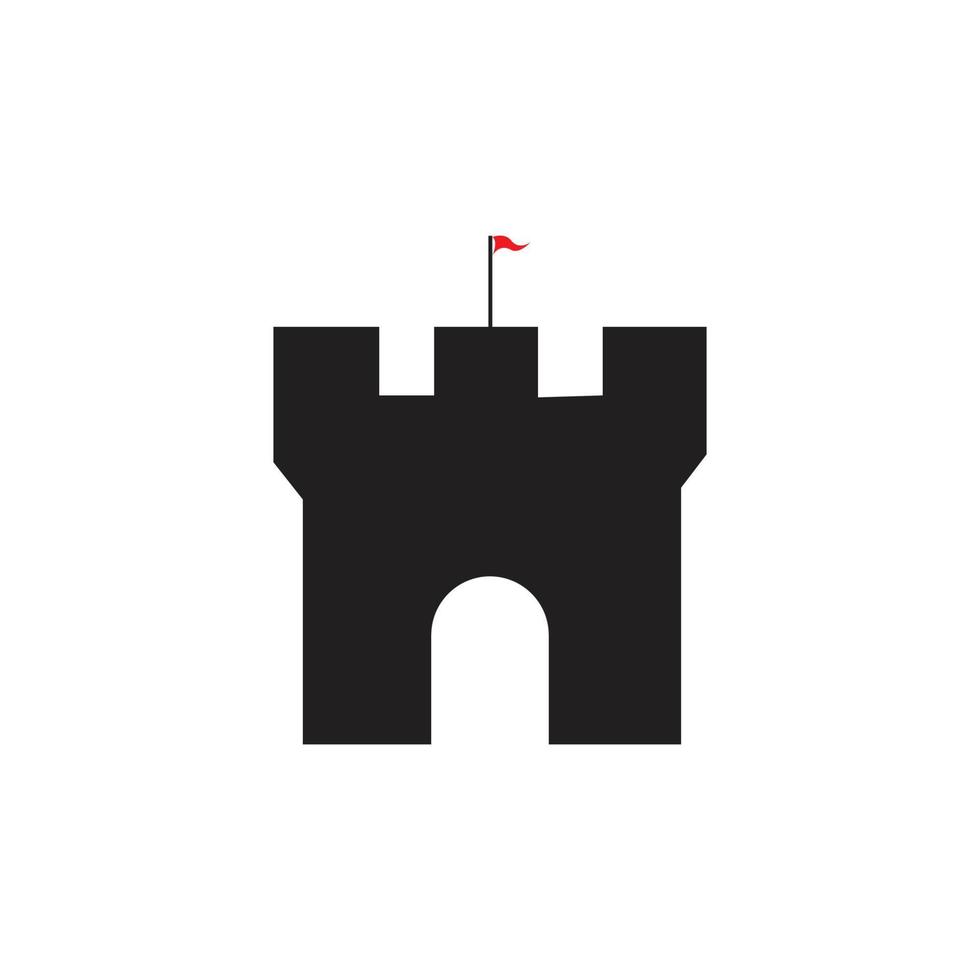 Schloss-Symbol-Logo vektor