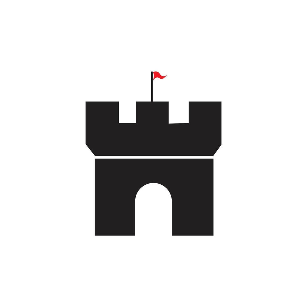 slott ikon logotyp vektor