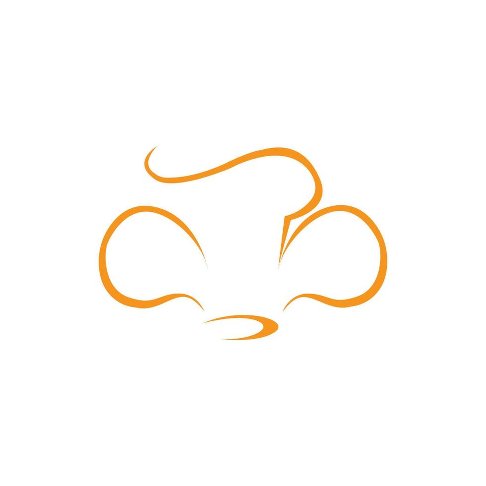 Hutkoch-Logo-Vorlage vektor