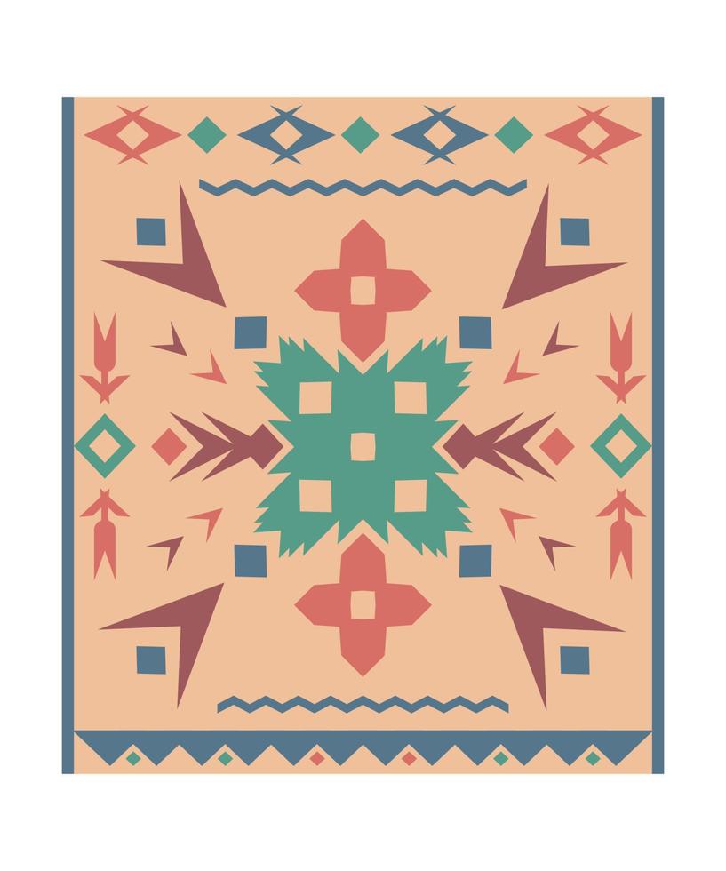 Teppich mit geometrischem Ornament vektor