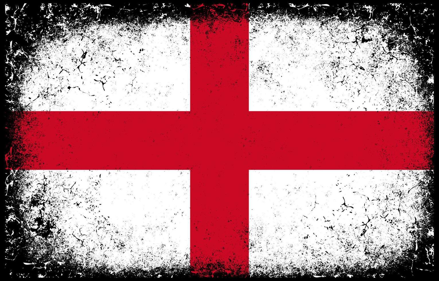 gammal smutsig grunge årgång England nationell flagga illustration vektor