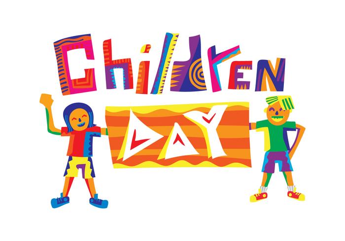 Free Childrens Day Vektor-Illustration vektor