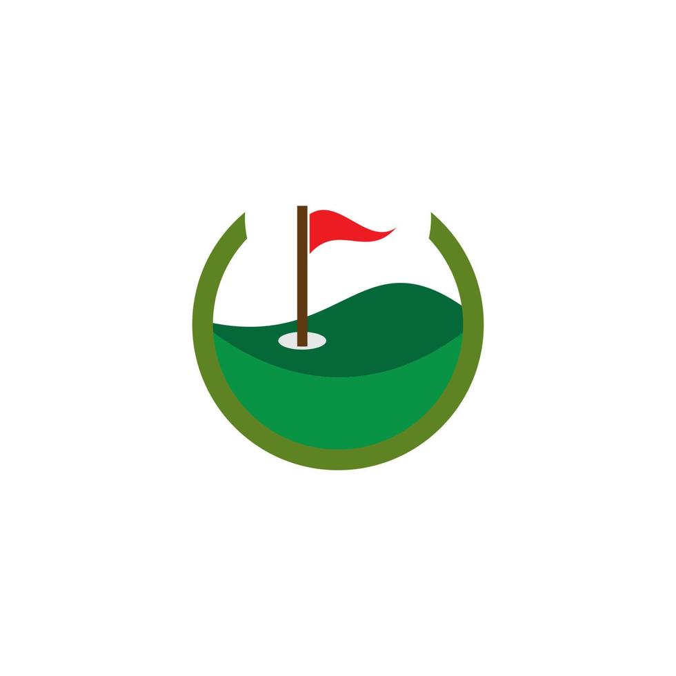 Golf Logo Vorlage vektor