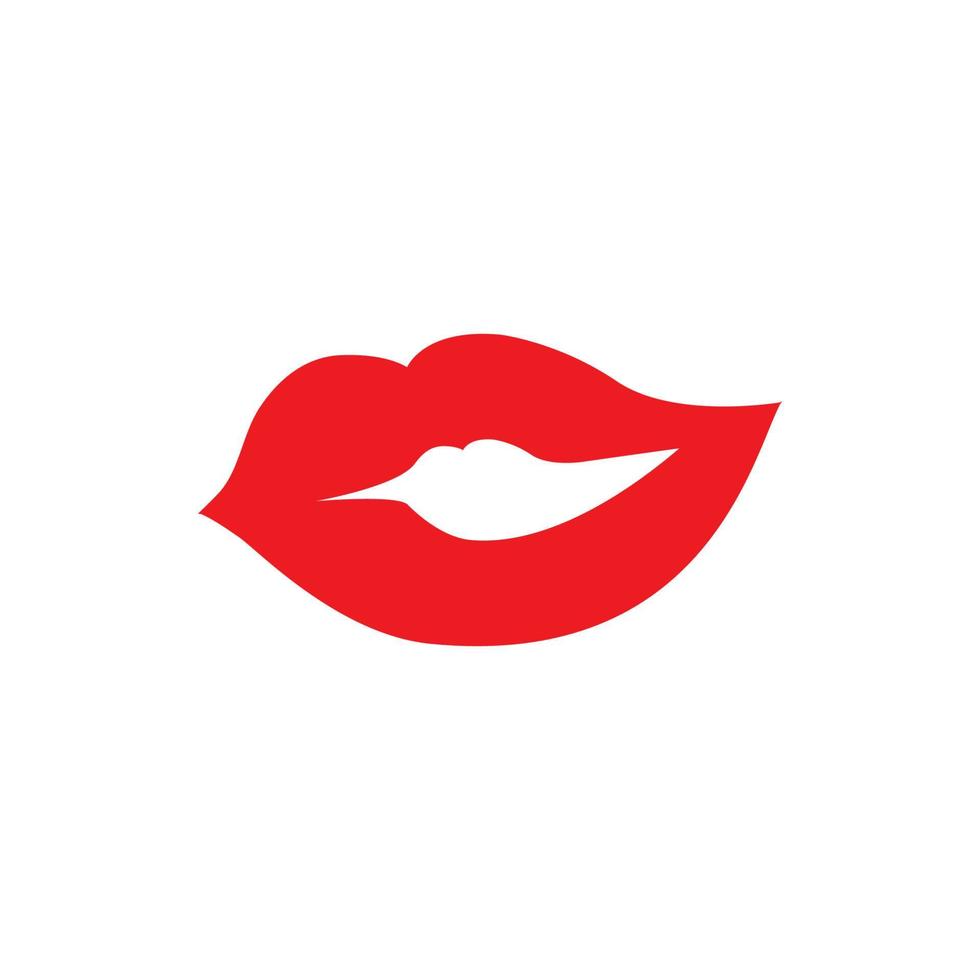 Lippen-Logo-Vektor vektor