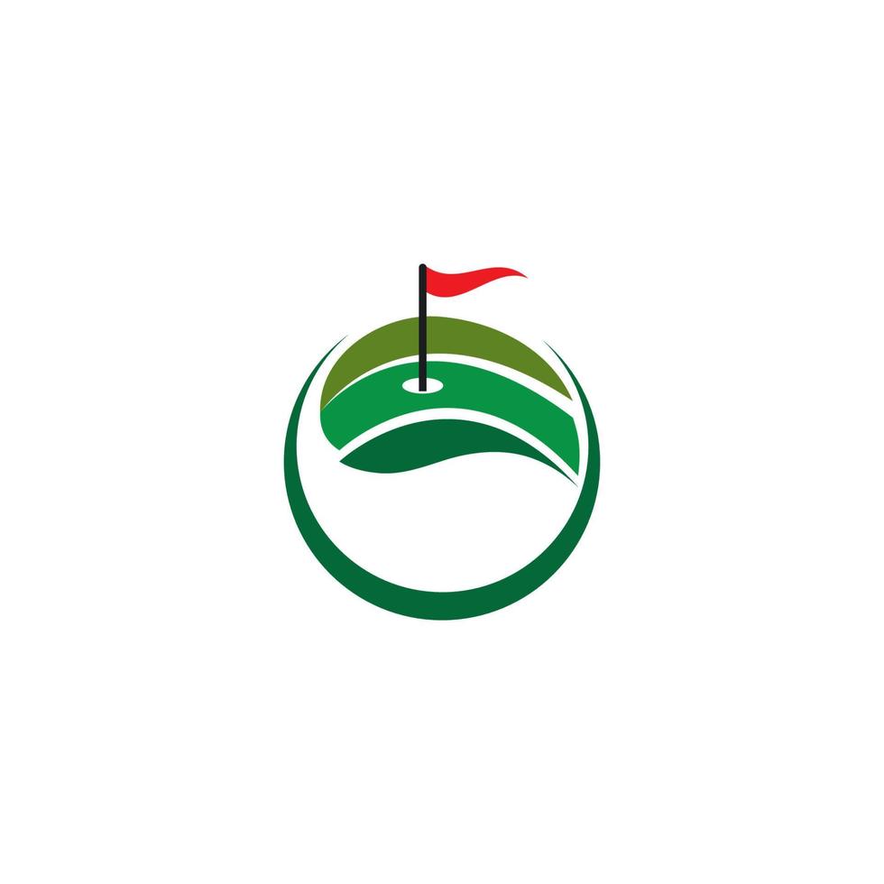 Golf Logo Vorlage vektor