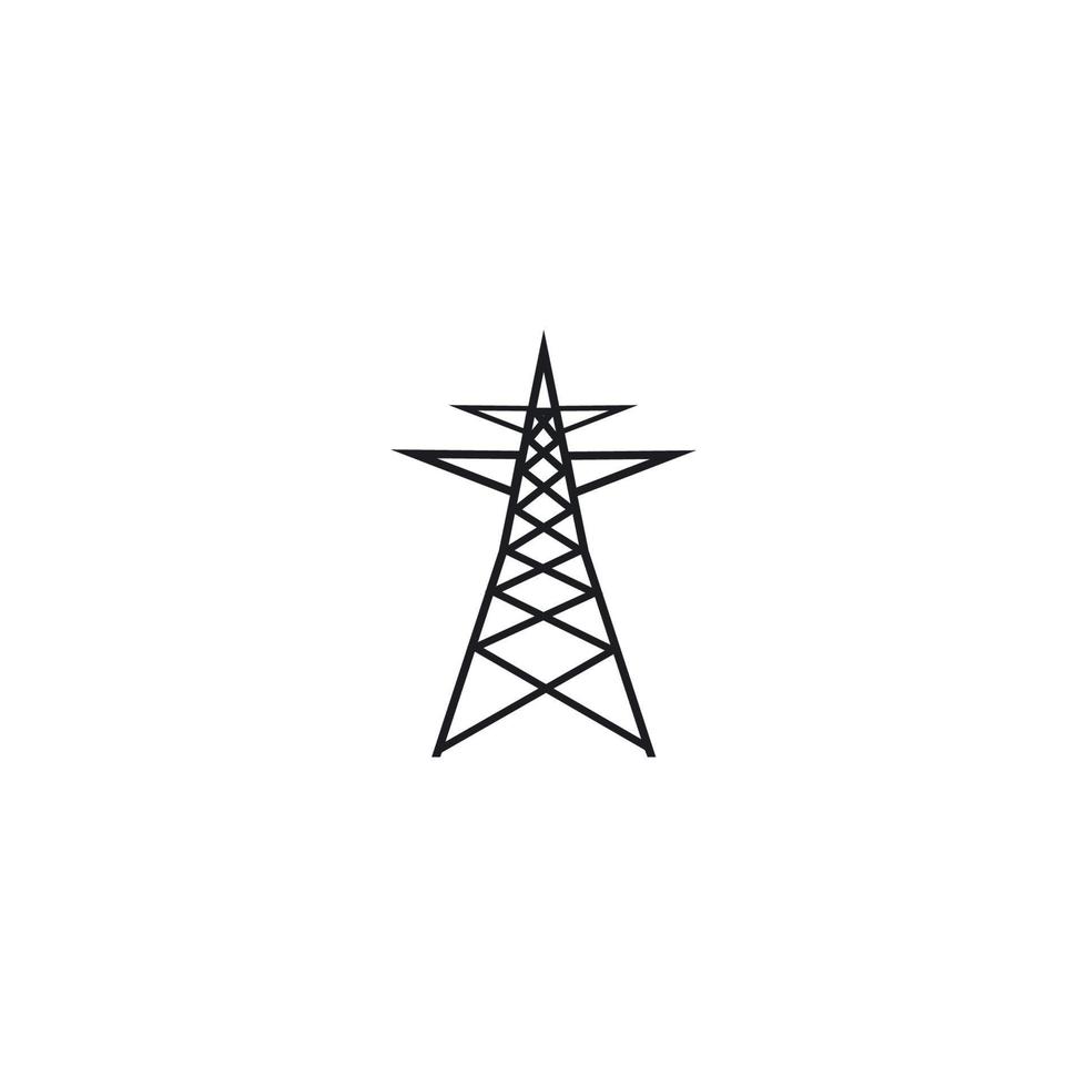 elektriska torn logotyp vektor