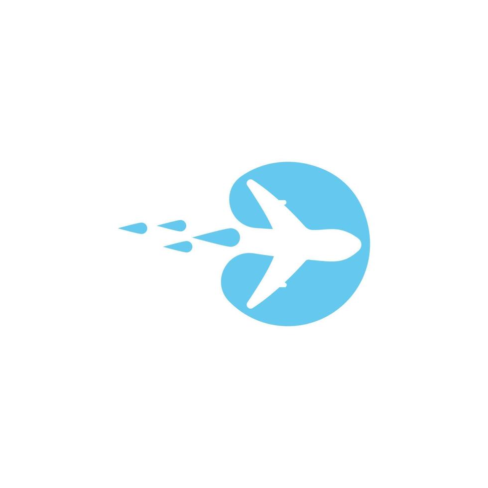 Flugzeug-Logo-Vektor vektor