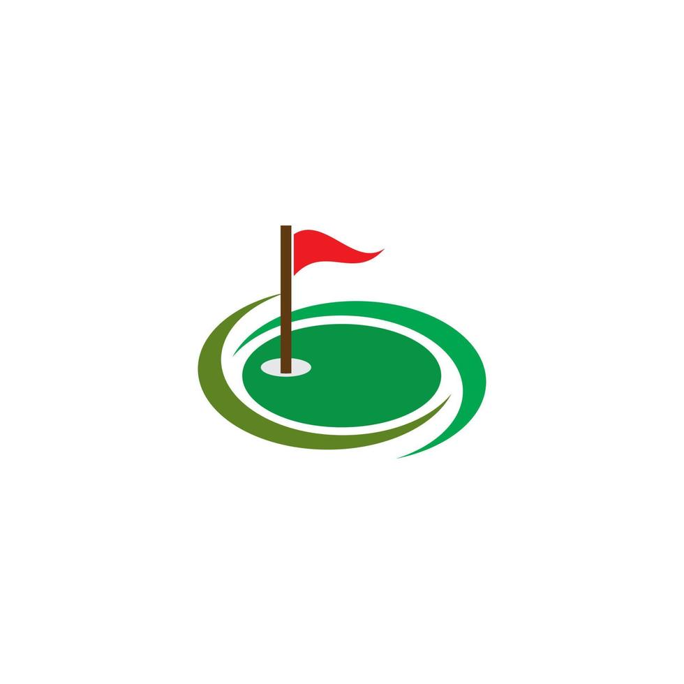 Golf Logo Vorlage vektor