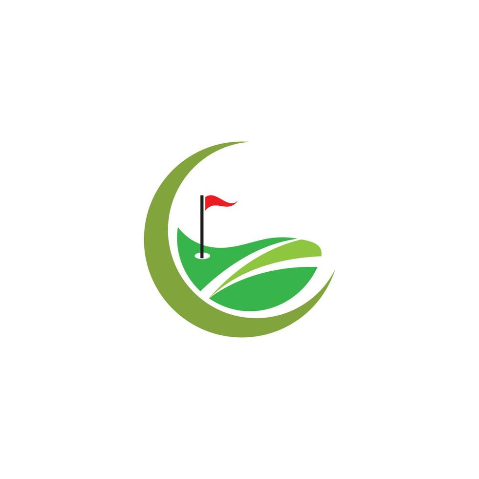 Golf Logo Vorlage vektor