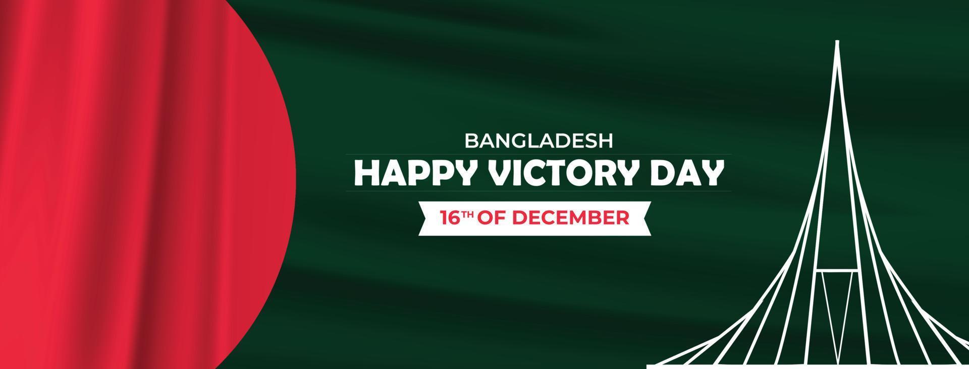 bangladesh oberoende och seger dag social media baner design vektor