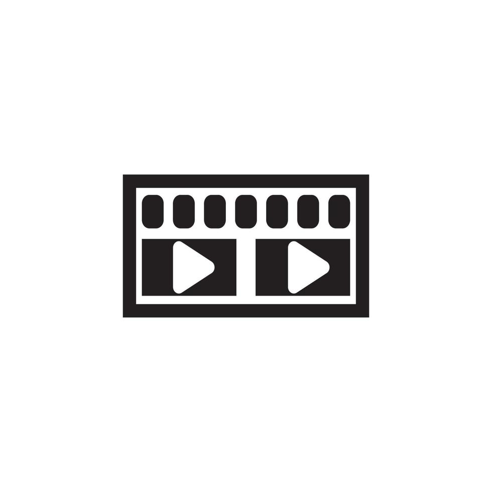Filmstreifen-Logo-Vorlage vektor