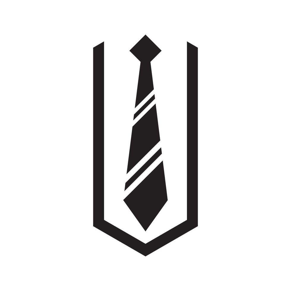 Krawatten-Logo-Vektor vektor