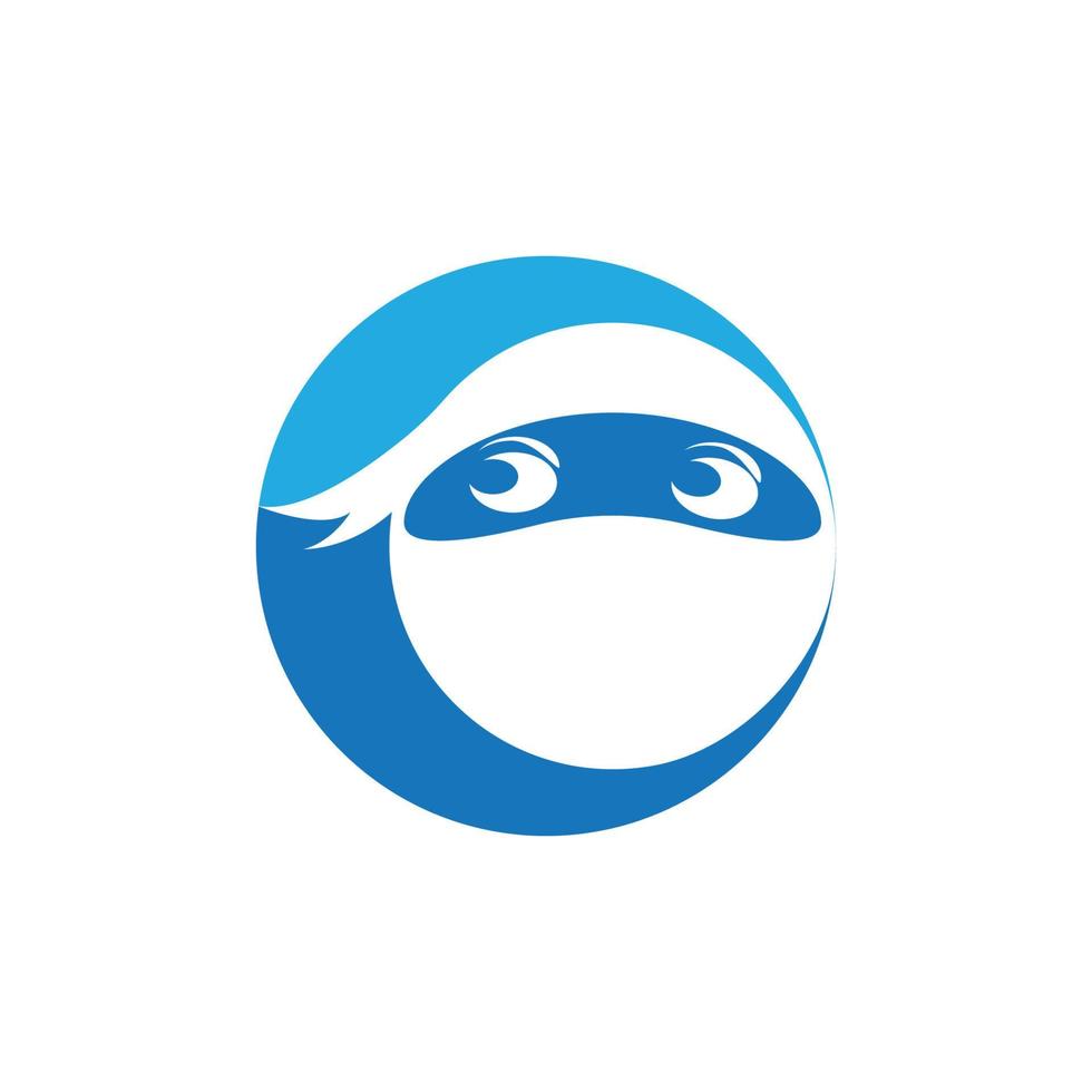 Ninja-Gesichtslogovektor vektor