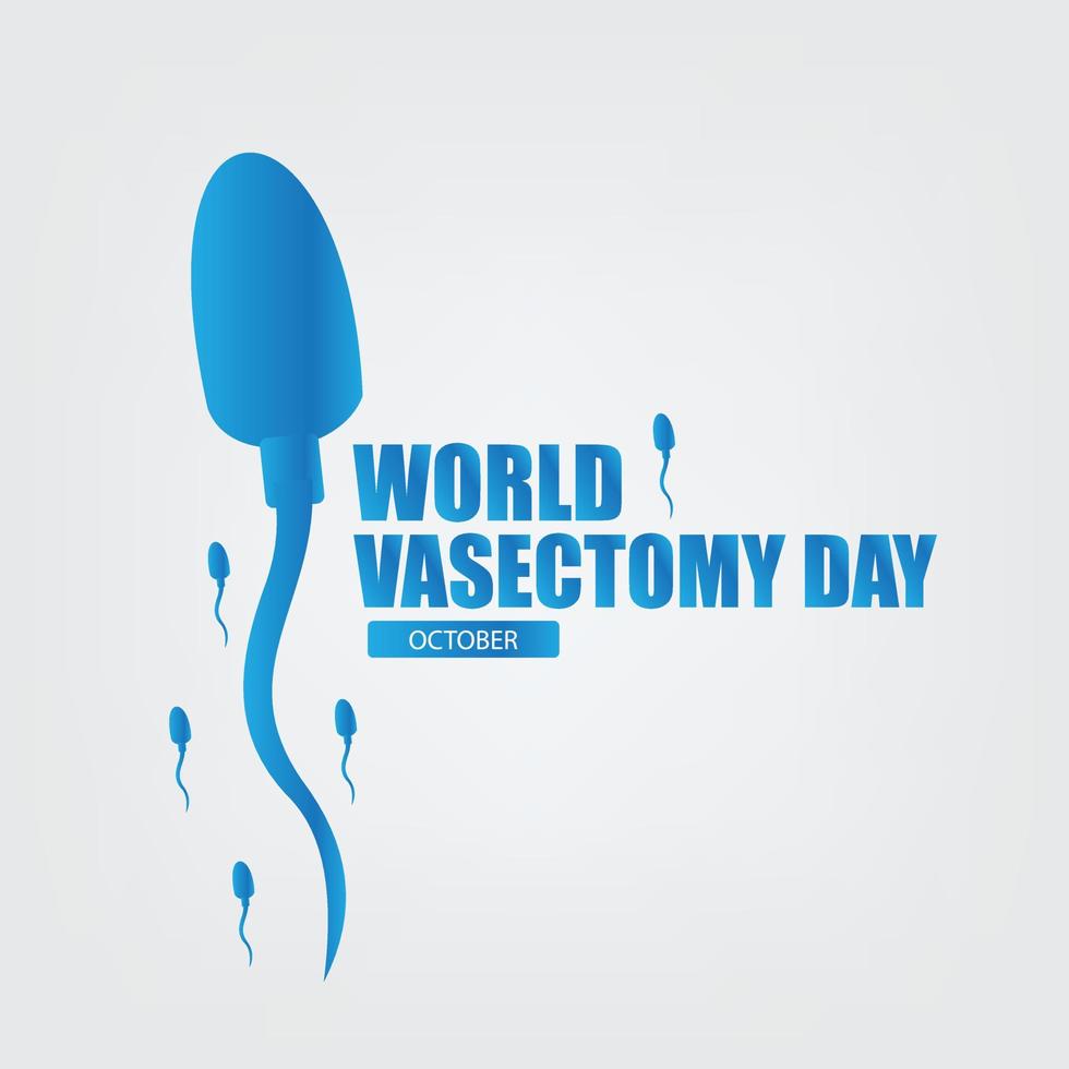 Vektorgrafik des Welt-Vasektomie-Tages gut für die Feier des Welt-Vasektomie-Tages. flaches Design. flyer design.flache illustration. schlichtes und elegantes Design vektor