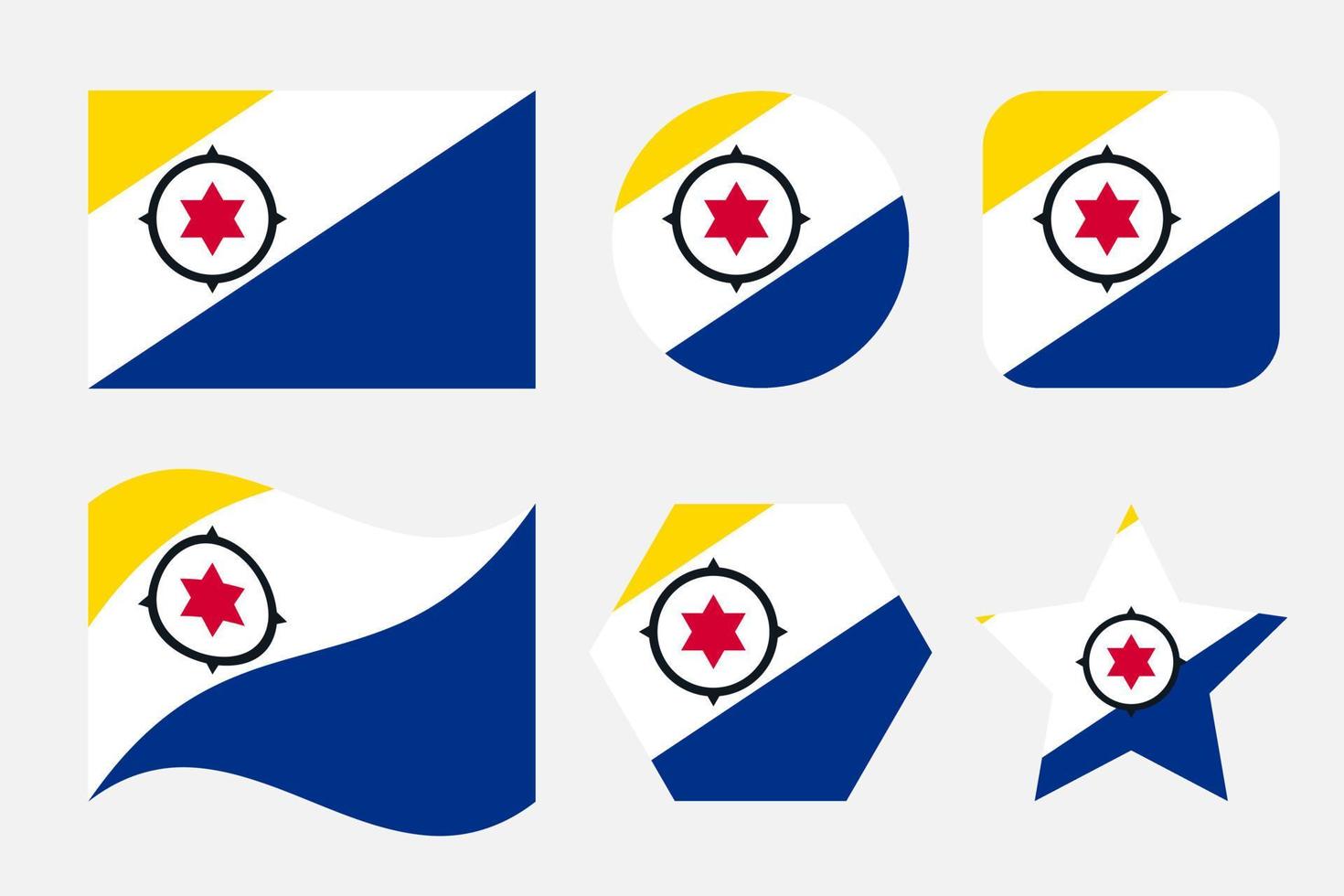 bonaire-flagge einfache illustration für unabhängigkeitstag oder wahl vektor