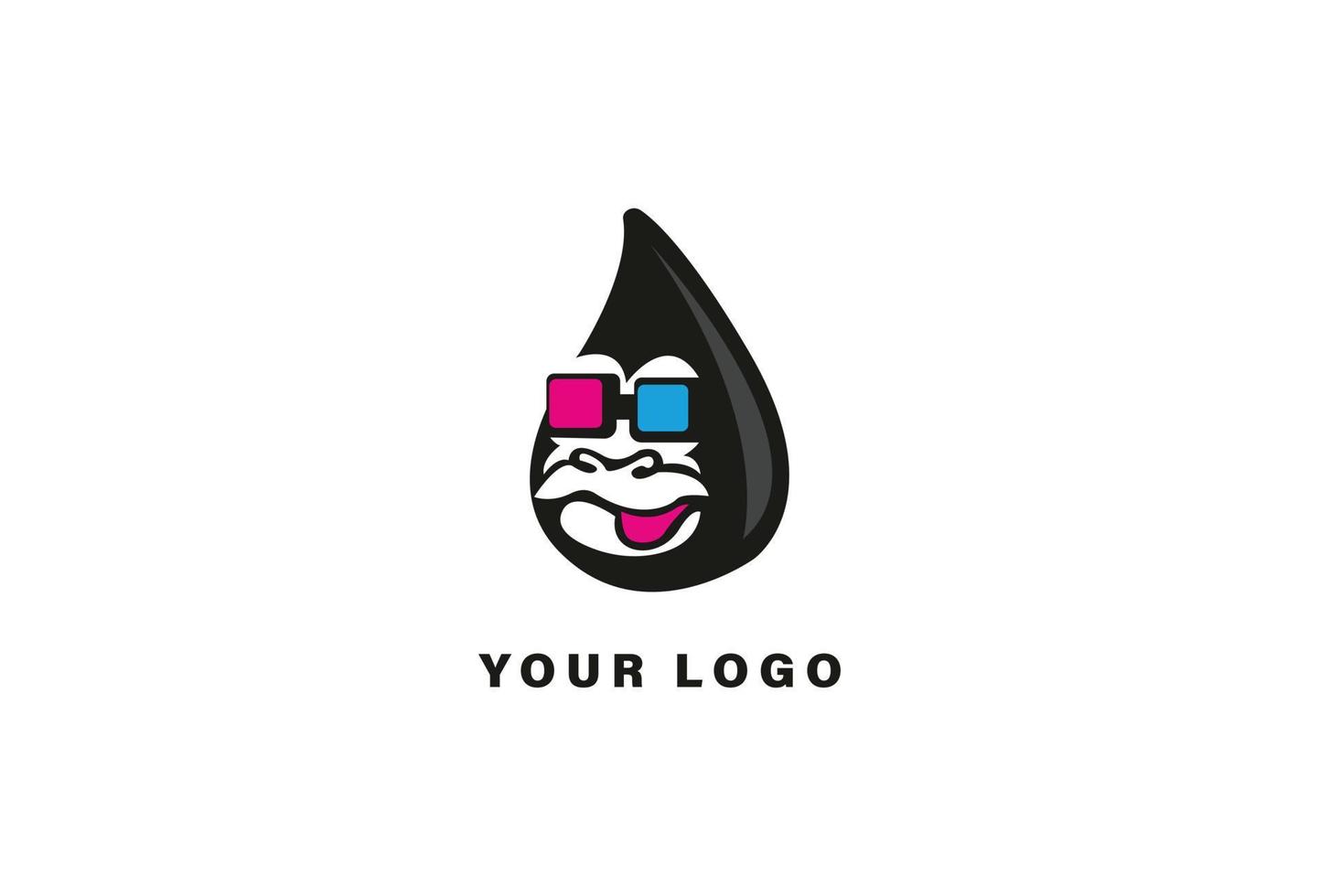 Gorilla-Affen-Logo-Design-Vorlage vektor