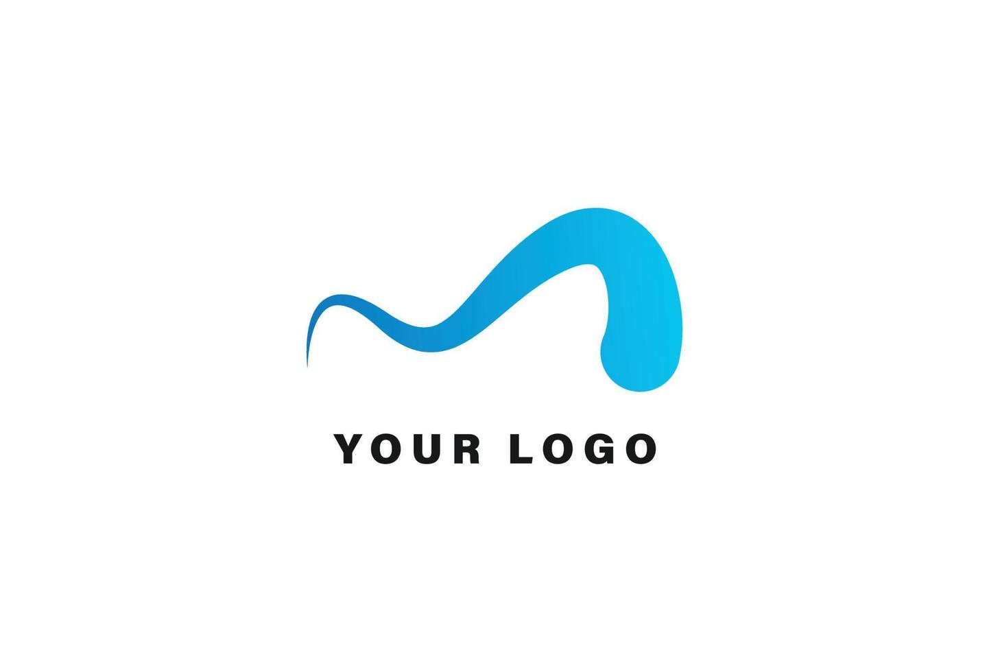 m-Brief-Logo-Design-Vorlage vektor