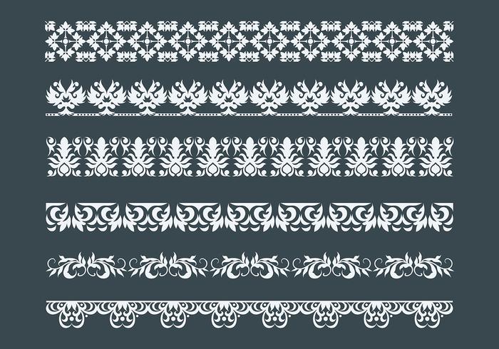 Free Lace Trim Icons Vektor