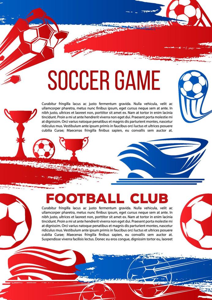 Vektor-Banner für Football-College-Liga-Spiel vektor