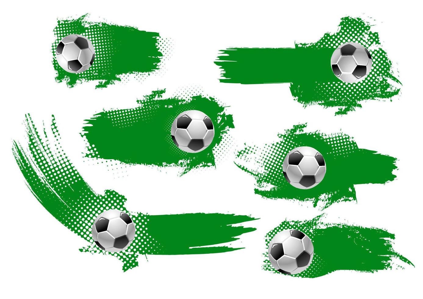 fotboll boll baner av fotboll mästerskap design vektor