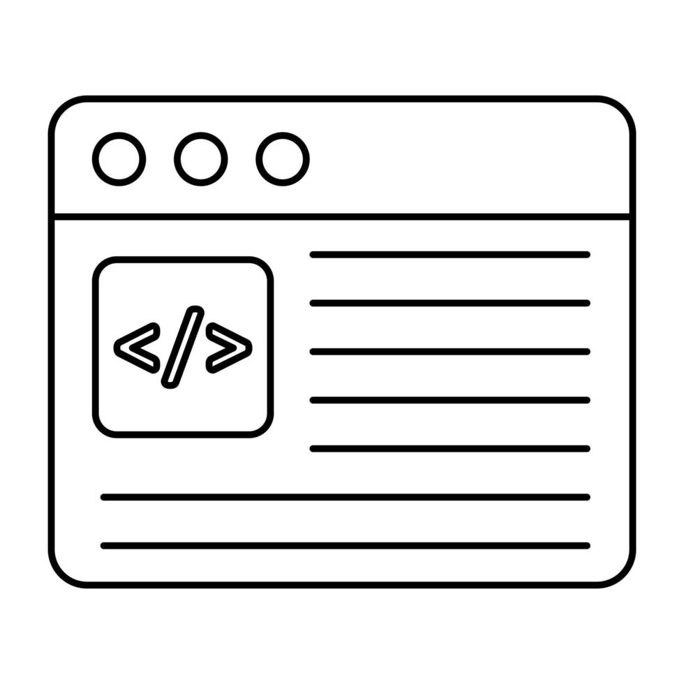 ett redigerbar design ikon av webb design vektor