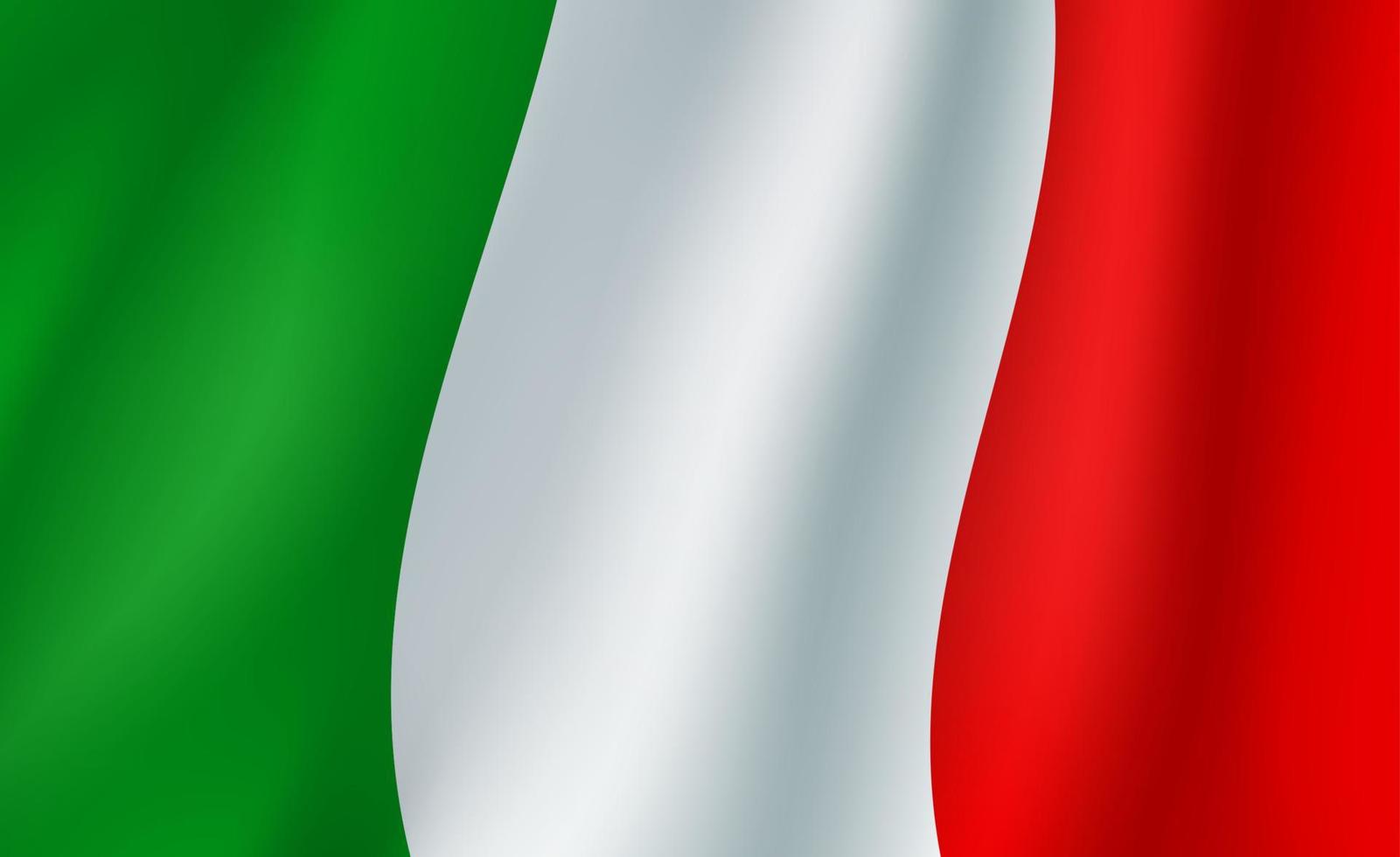 flagga av Italien 3d bakgrund vektor
