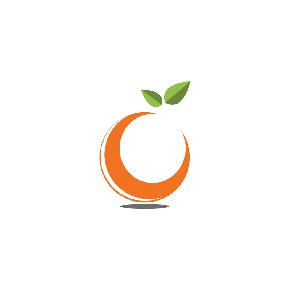 orange logotypdesign vektor