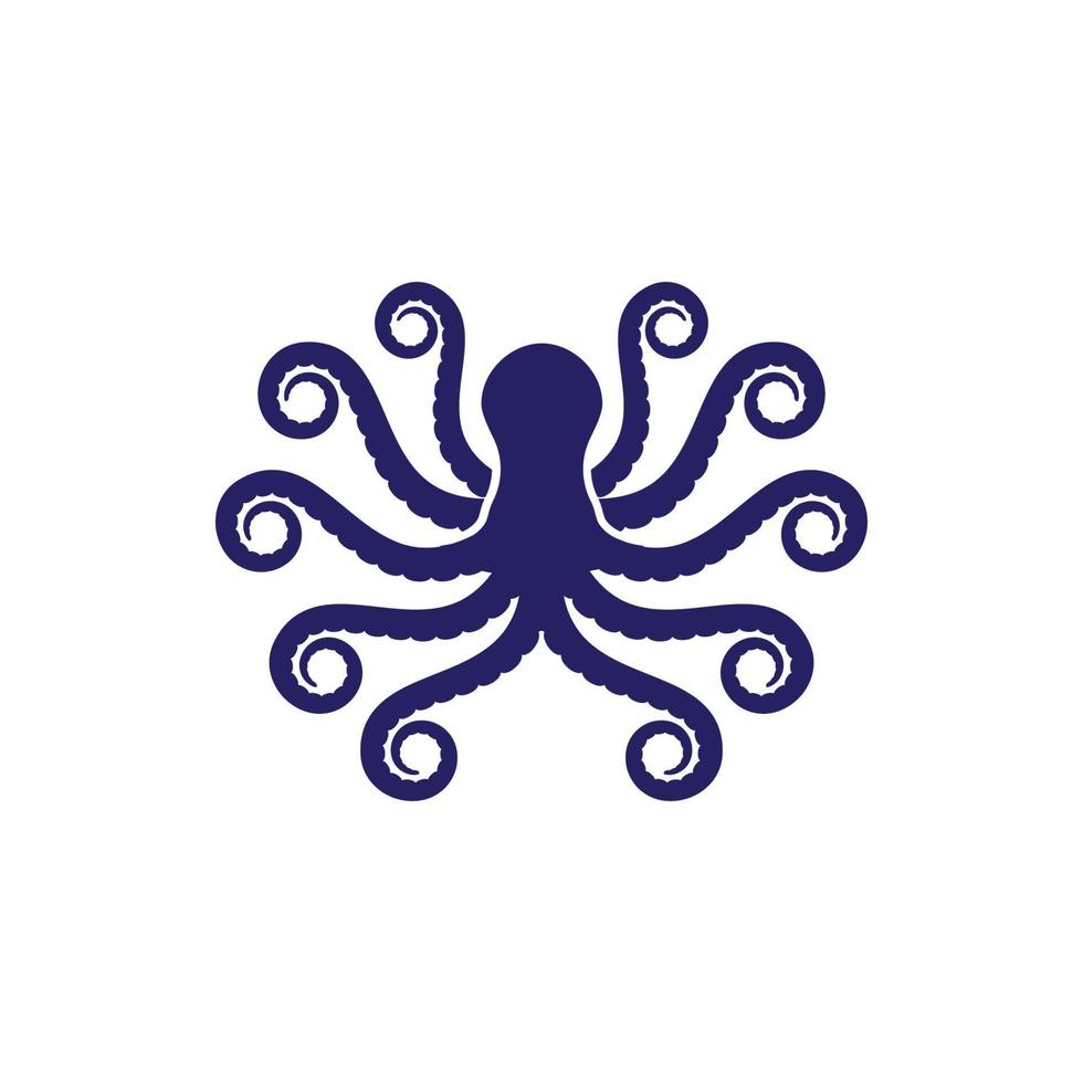 Oktopus-Symbol-Vektor-Illustration-Design vektor