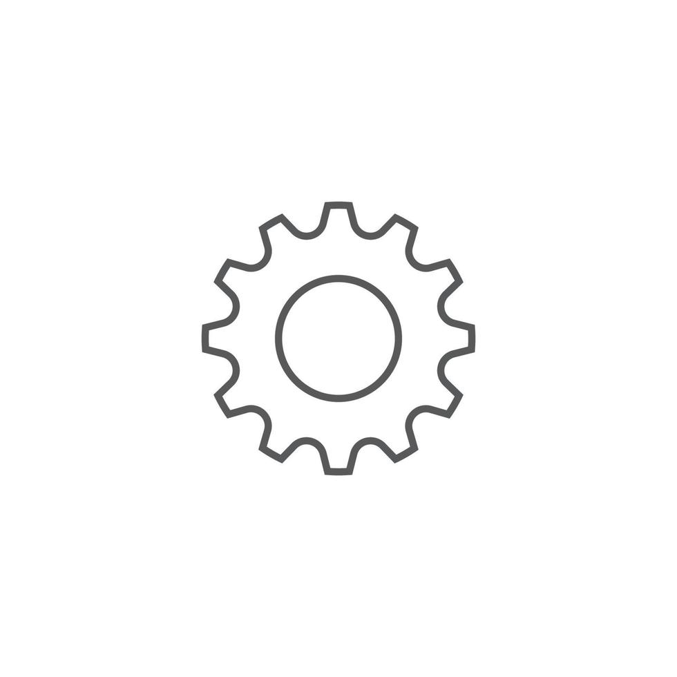 Zahnrad-Symbol-Logo-Vektor-Symbol vektor