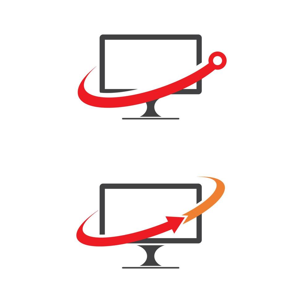 Computer-Symbol-Vektor-Illustration-Design-Logo vektor