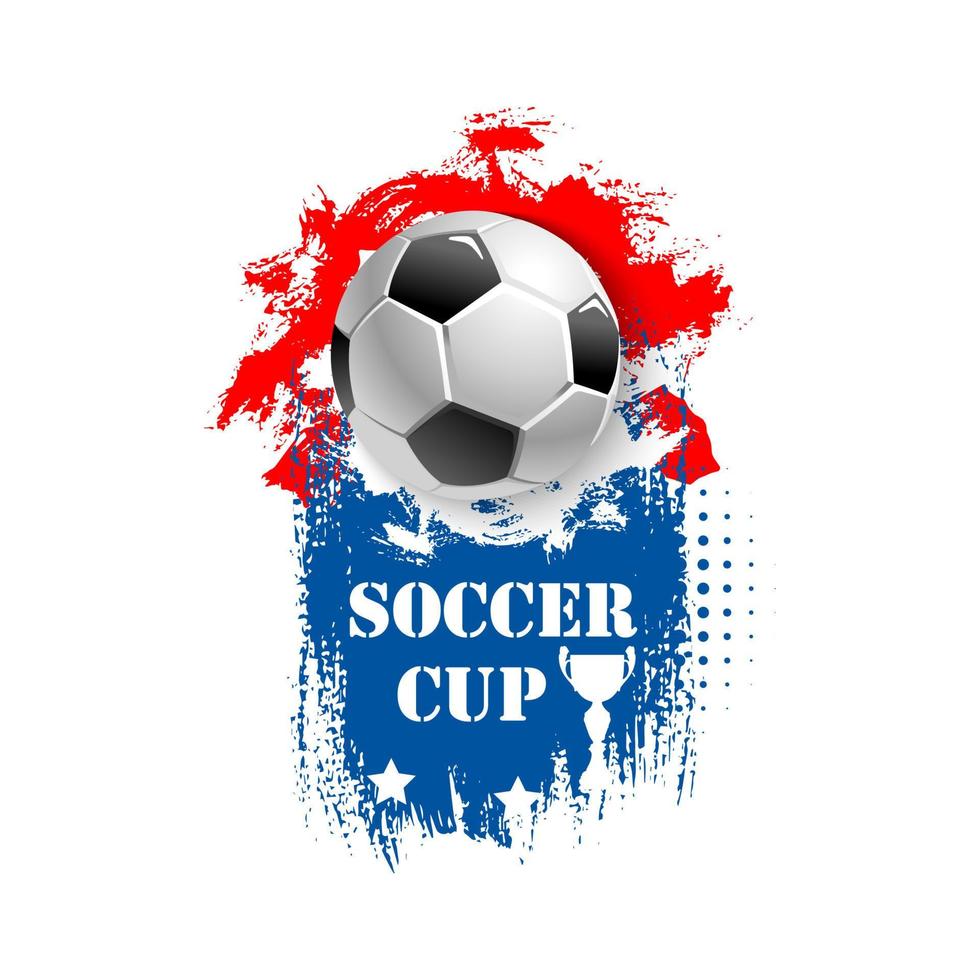 Vektor für Fußball-Cup-Emblem für Fußballverein