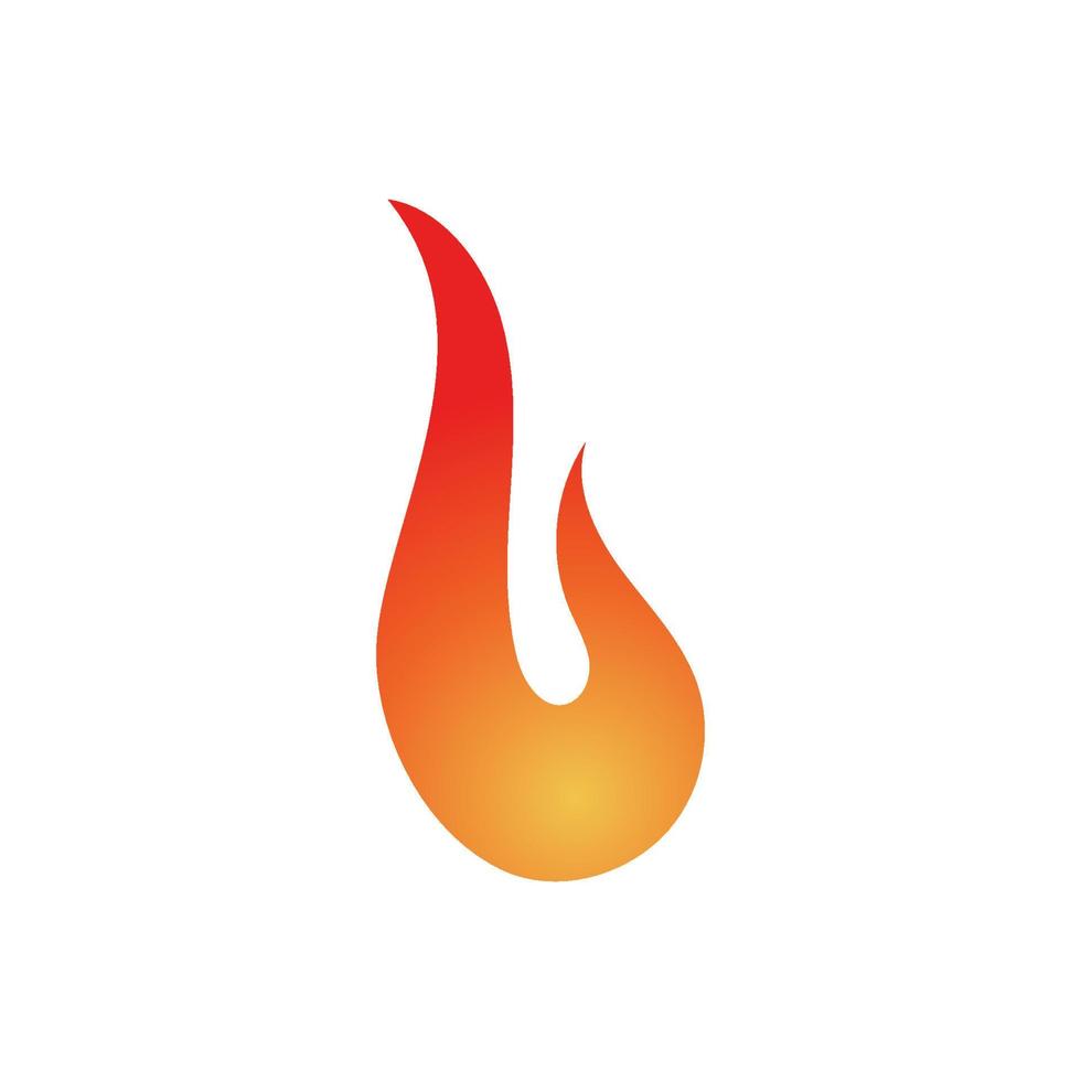 Feuer-Symbol. Feuerflamme. Flammen-Logo. Feuer-Vektor-Design-Illustration. Feuersymbol einfaches Zeichen. vektor