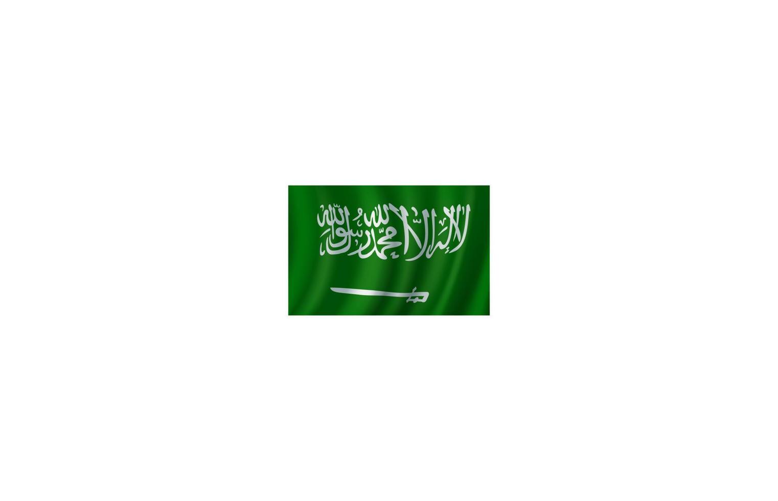 flagga av saudi arabien 3d vektor design