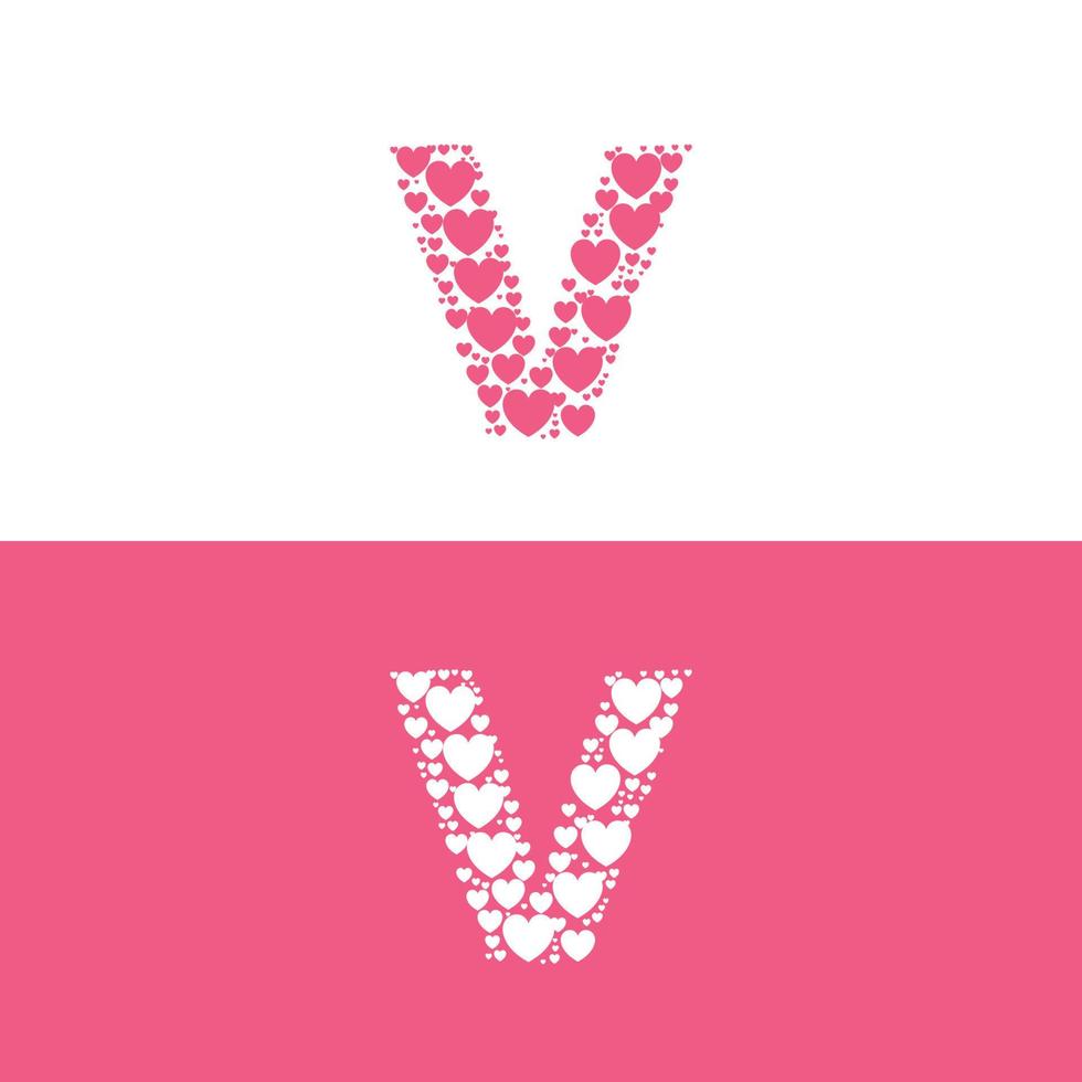 v Liebesbrief Logo Schönheit vektor