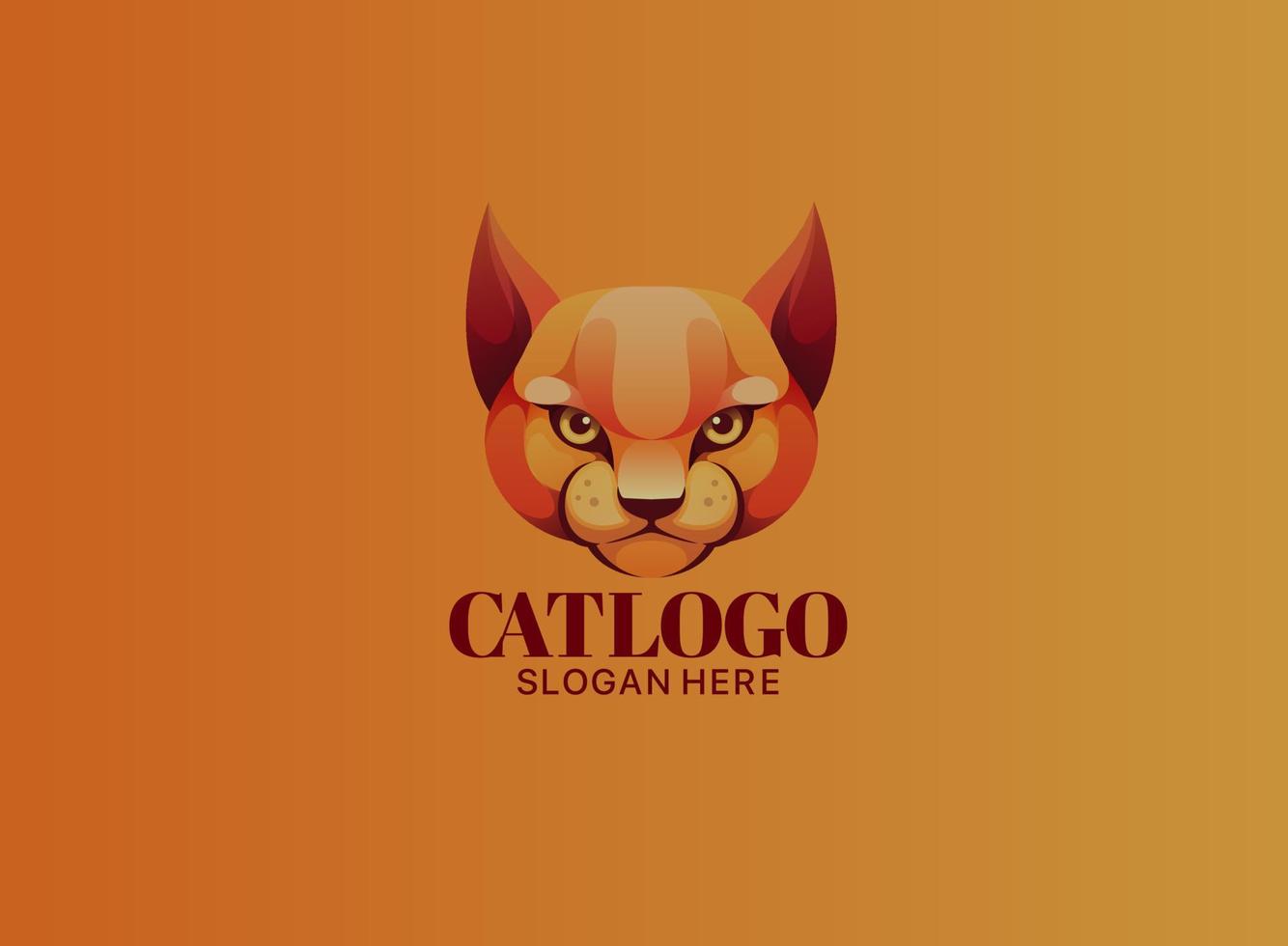 Cat-Gaming-Logo-Design vektor