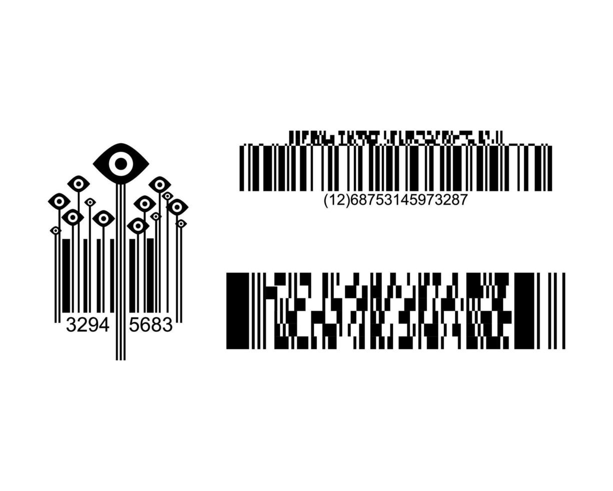 Satz von Barcodes vektor